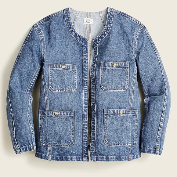 J. Crew Simone Relaxed Denim Jacket NWT